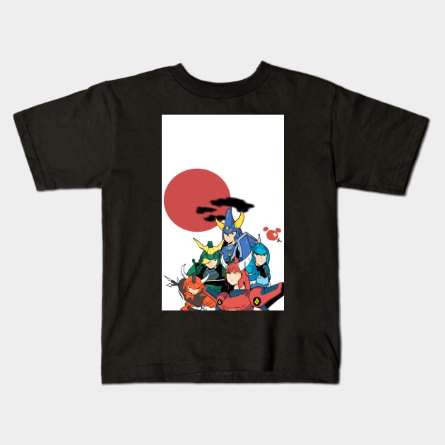 Ronin Warriors Kids T-Shirt by Tazartist